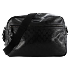 Gucci Front Zip Camera Bag GG Imprime Large