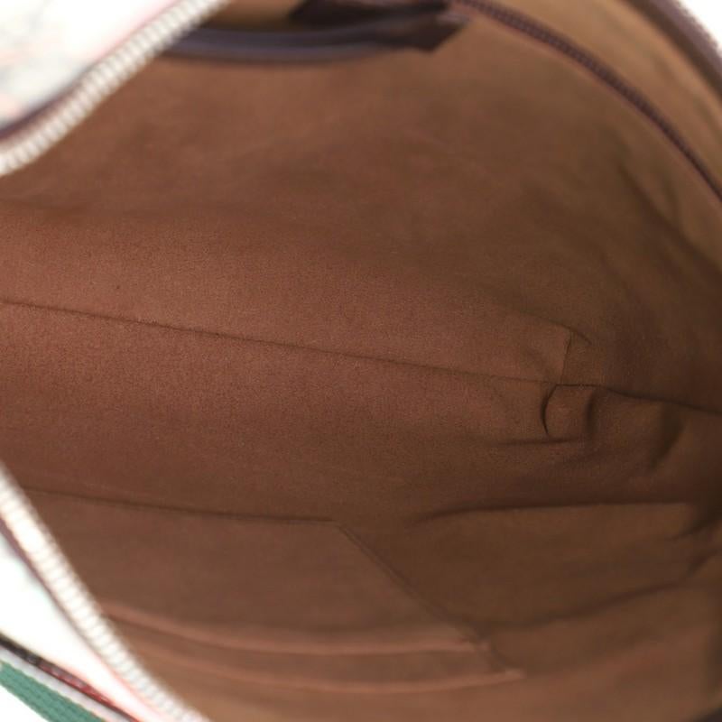 Gucci Front Zip Messenger Tian Print GG Coated Canvas Medium 2