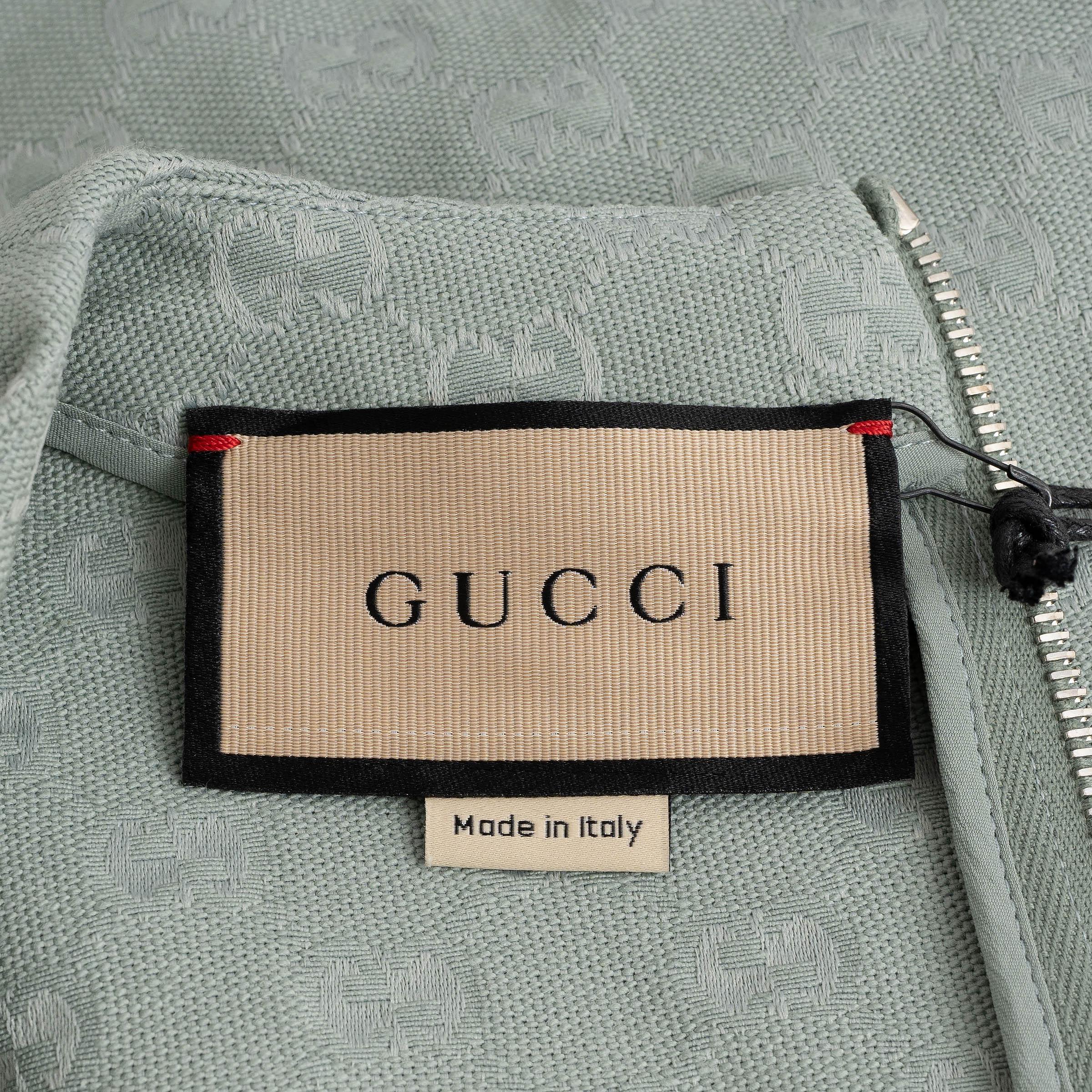 GUCCI Frozen Ice algodón 2024 SLEEVELESS GG CANVAS MINI Vestido 38 XS en venta 2