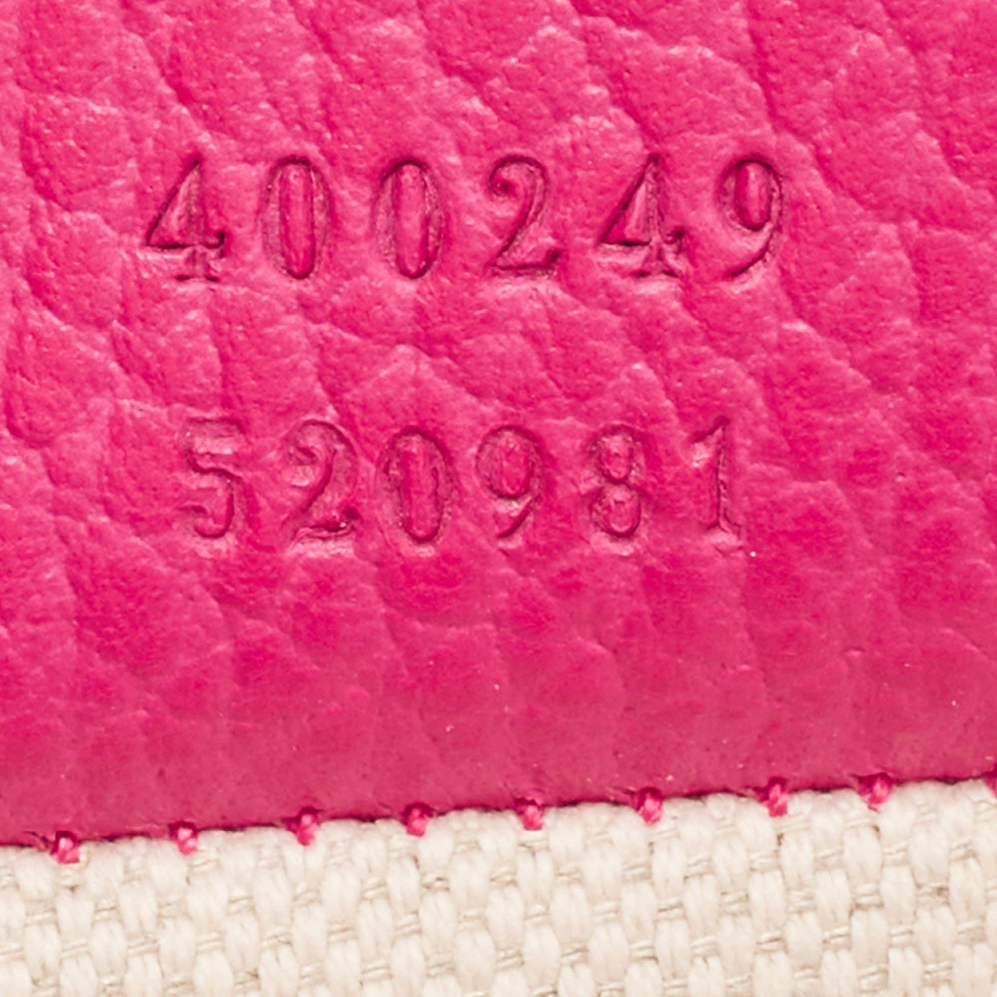 Gucci Fuchsia Leather Small Dionysus Crystals Shoulder Bag 6