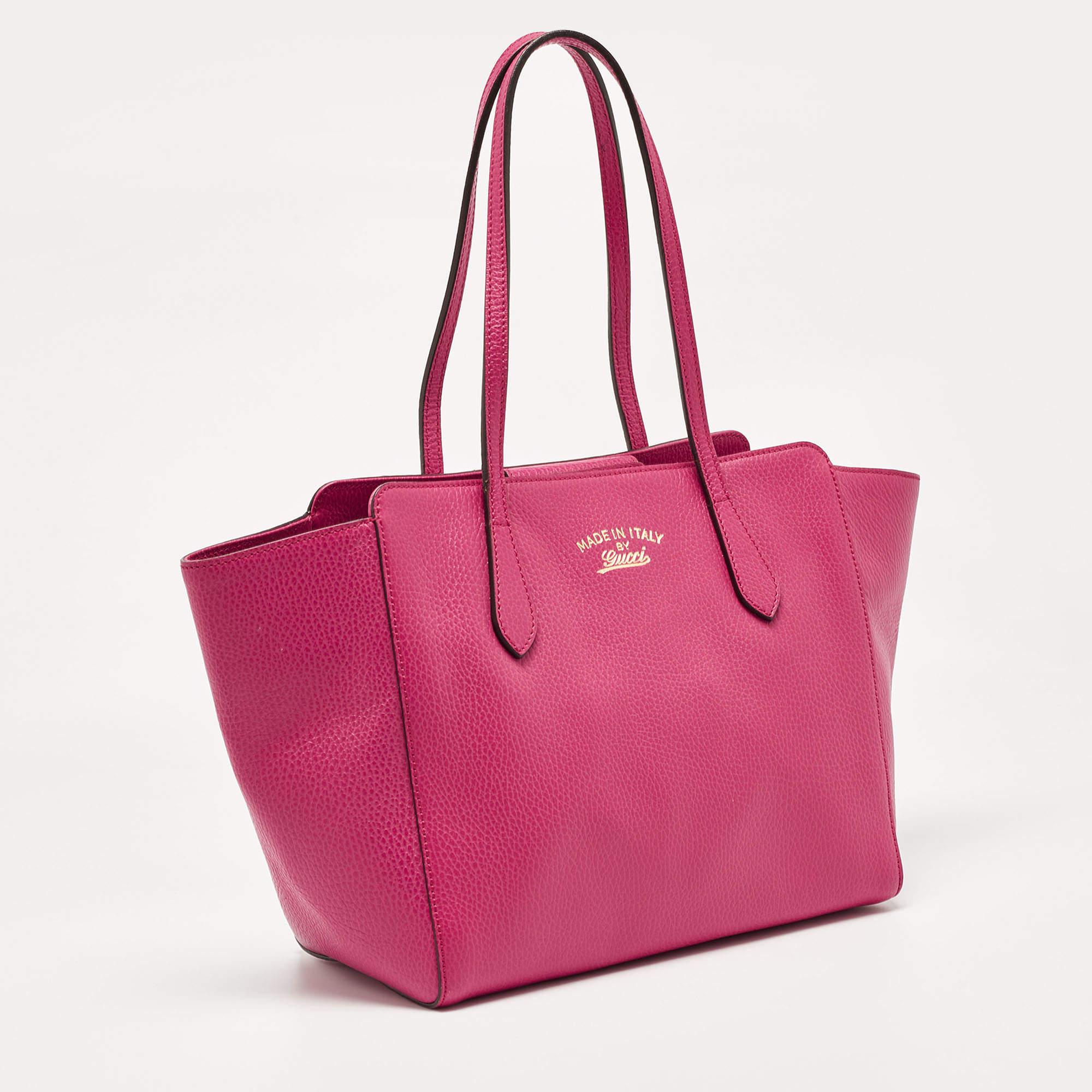 Petit sac à main en cuir fuchsia de Gucci Pour femmes en vente