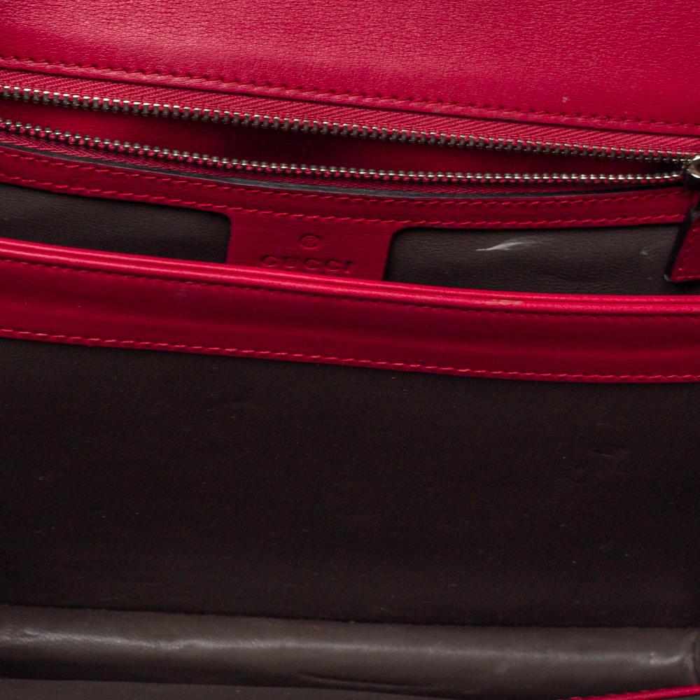 Gucci Fuchsia Patent Leather Medium Interlocking G Shoulder Bag 3