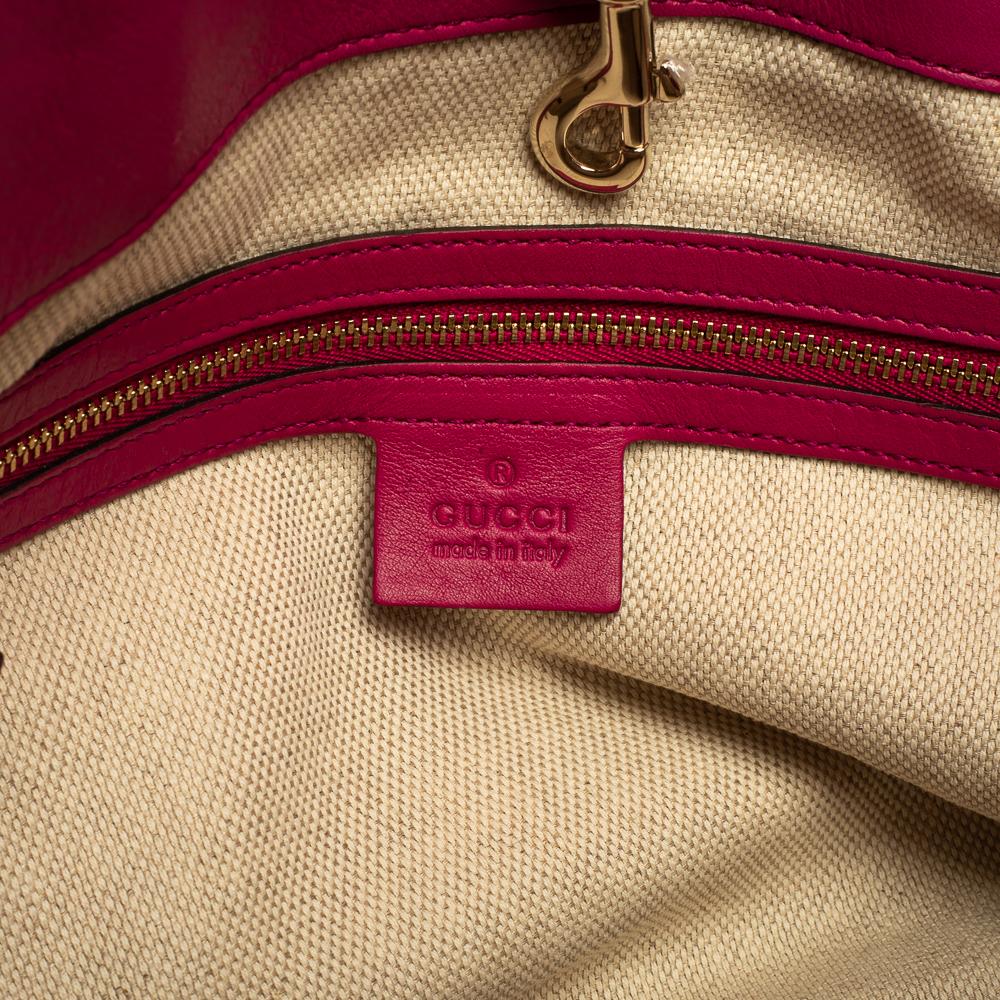Gucci Fuchsia Patent Leather Medium Soho Shoulder Bag 6