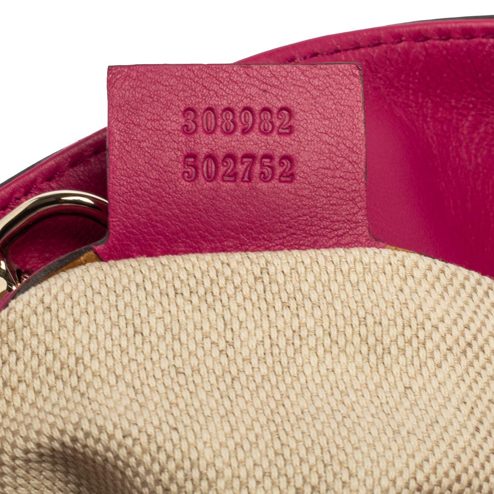 Gucci Fuchsia Patent Leather Medium Soho Shoulder Bag 8