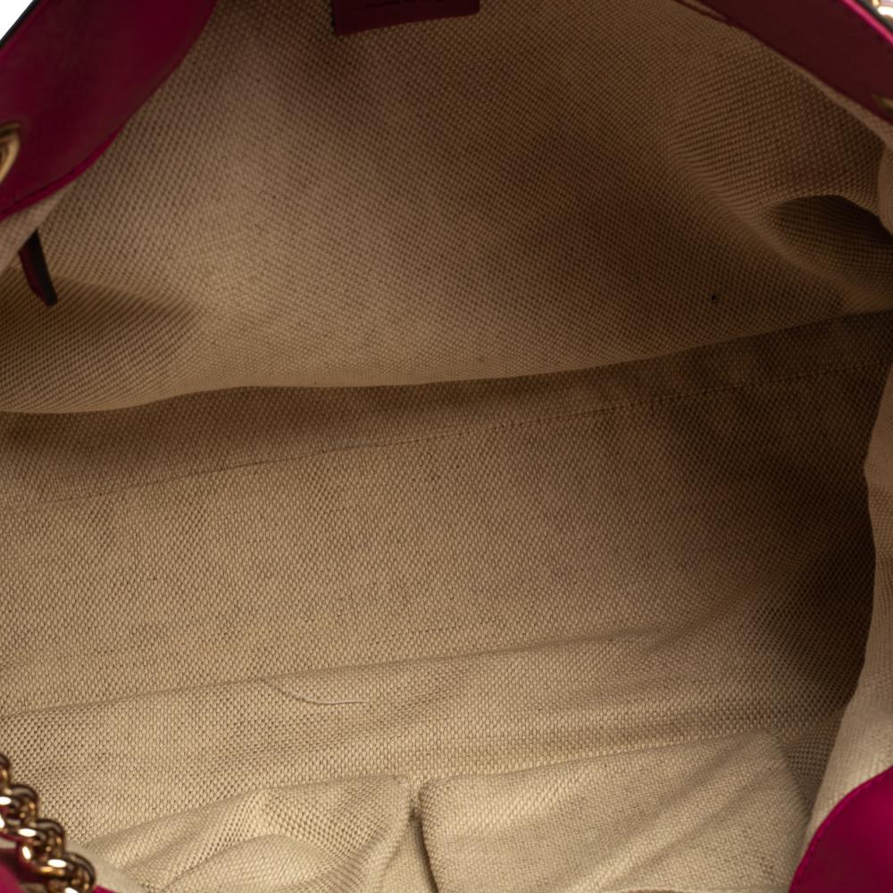 Gucci Fuchsia Patent Leather Medium Soho Shoulder Bag 2