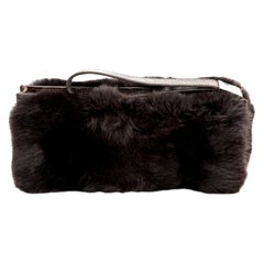 Gucci Fur and Crocodile Clutch Bag