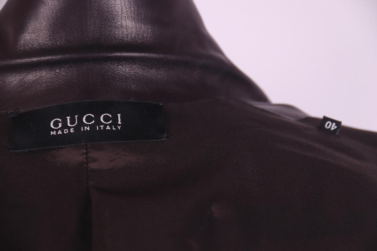 Giacca in pelle Tom Ford Gucci FW 2002 in vendita 6