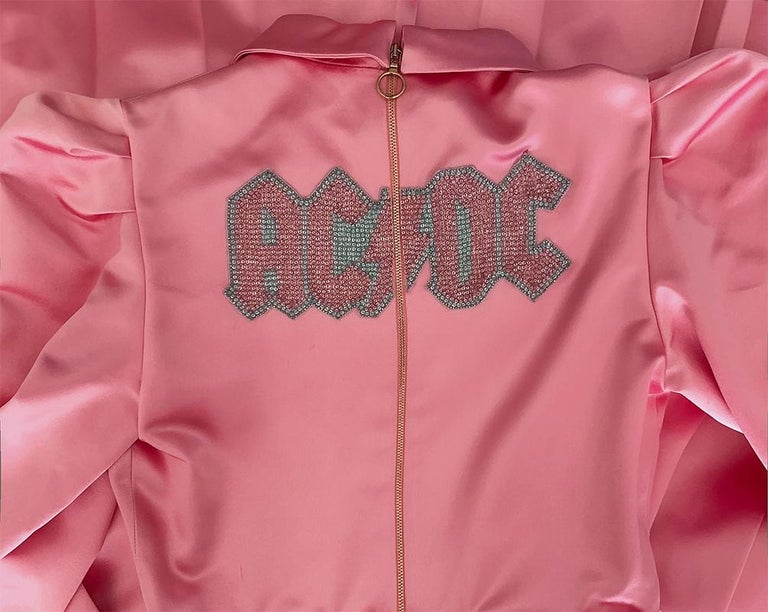 GUCCI FW 2016 Silk Dress Snake Embroidery ACDC Runway Rare Pink For ...