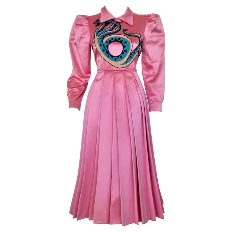 Gucci, Dresses, Gucci Pink Chiffon Ruffle Dress