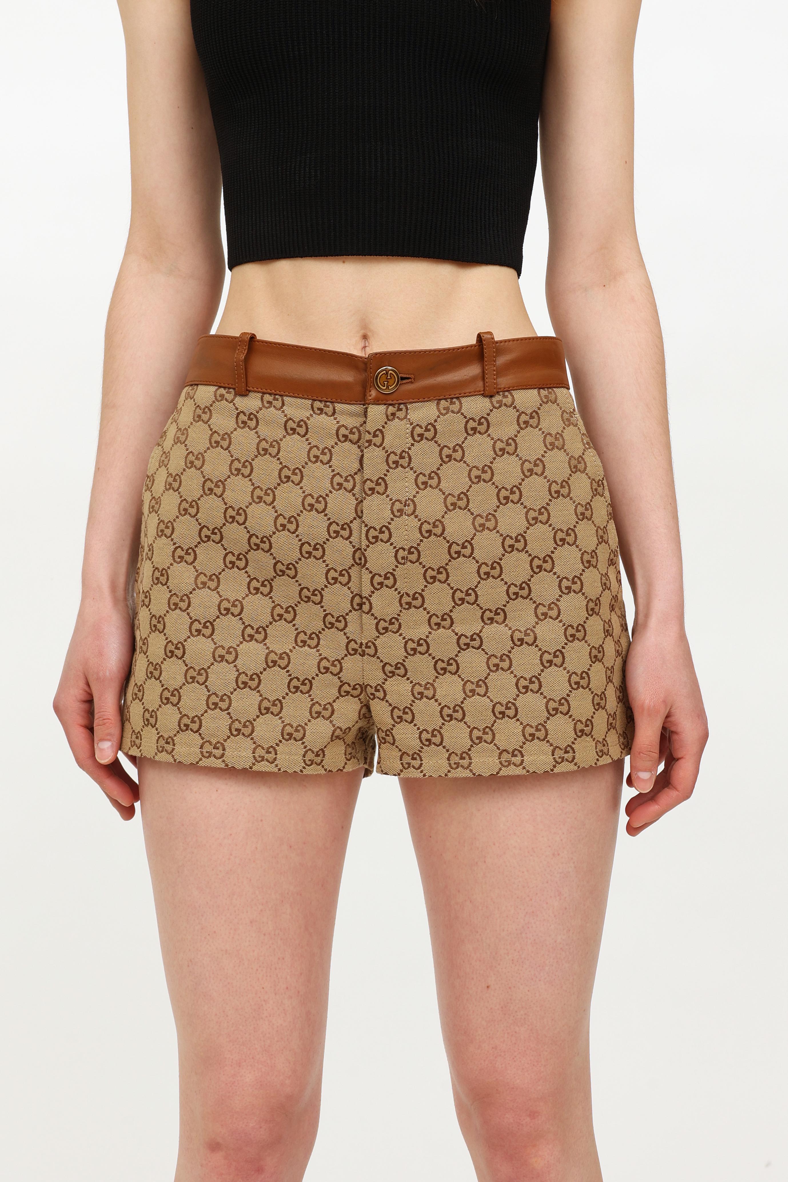 gucci canvas shorts