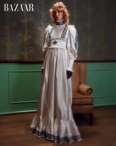 GUCCI FW 2022/23 Adidas Special Edition Silk Duchesse Gown Runway Dress