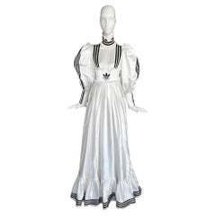 GUCCI FW 2022/23 Adidas Special Edition Silk Duchesse Gown Runway Dress