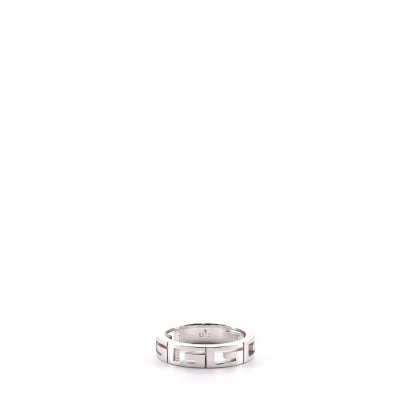 Gucci G Band 18 Karat White Gold Ring 1