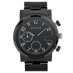 Gucci G-Chrono Black Ceramic Watch YA101352