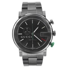 Gucci G-Chrono PVD Orologio da uomo al quarzo con quadrante nero YA101331