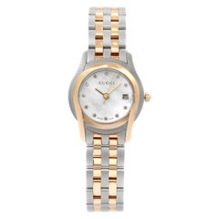 Gucci G-Class MOP Two-Tone Stainless Steel Quartz Ladies Watch YA055529