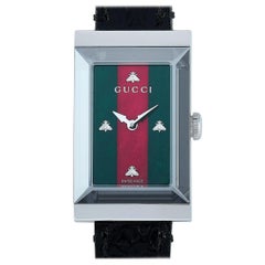 Gucci G-Frame Green-Red Mother of Pearl Dial Watch YA147403