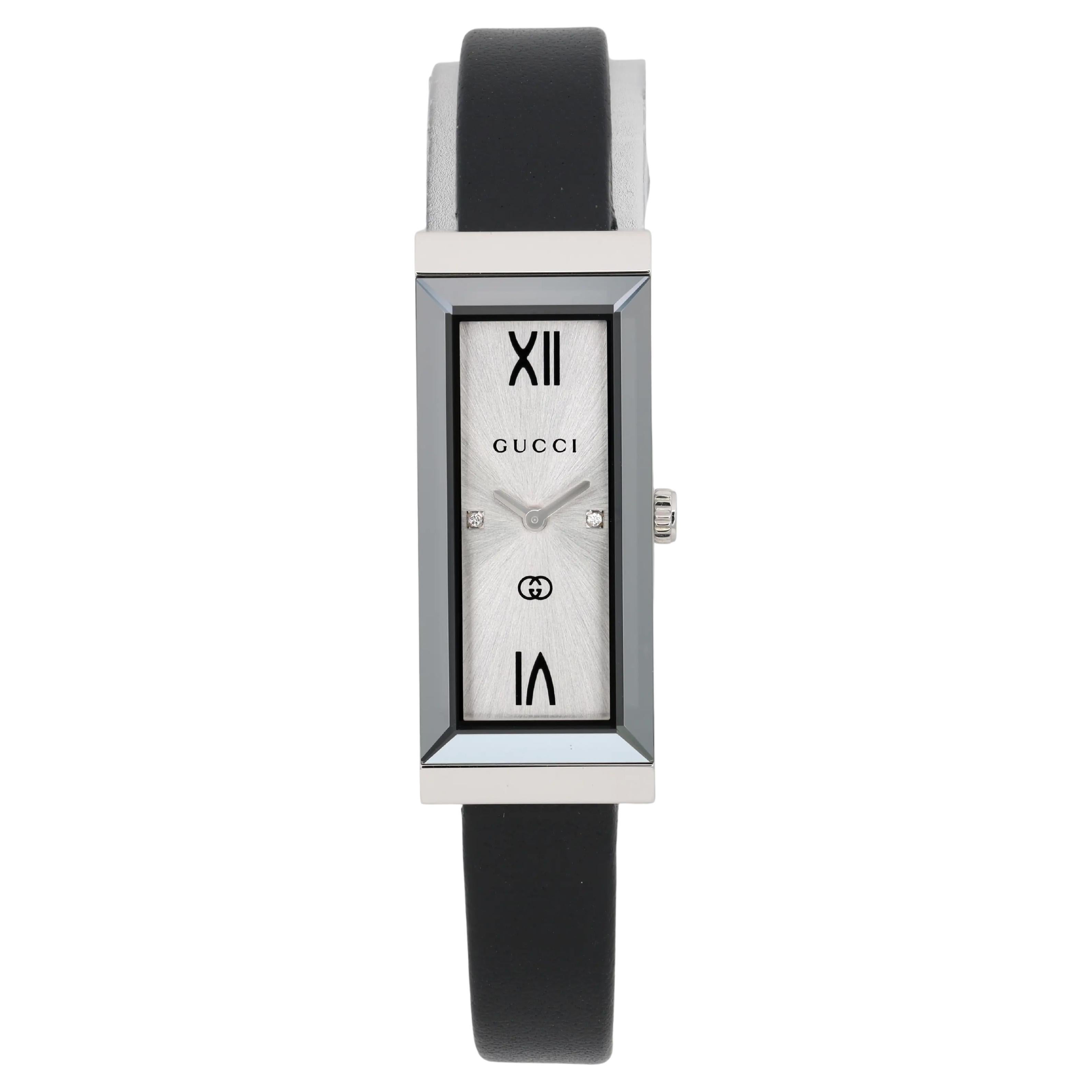 Gucci G-Frame Steel Ladies Quartz Watch YA127515 For Sale
