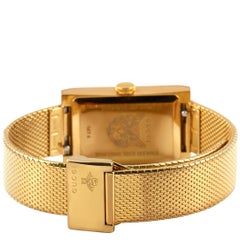 Gucci G-Frame Yellow Gold-Tone Watch YA147410