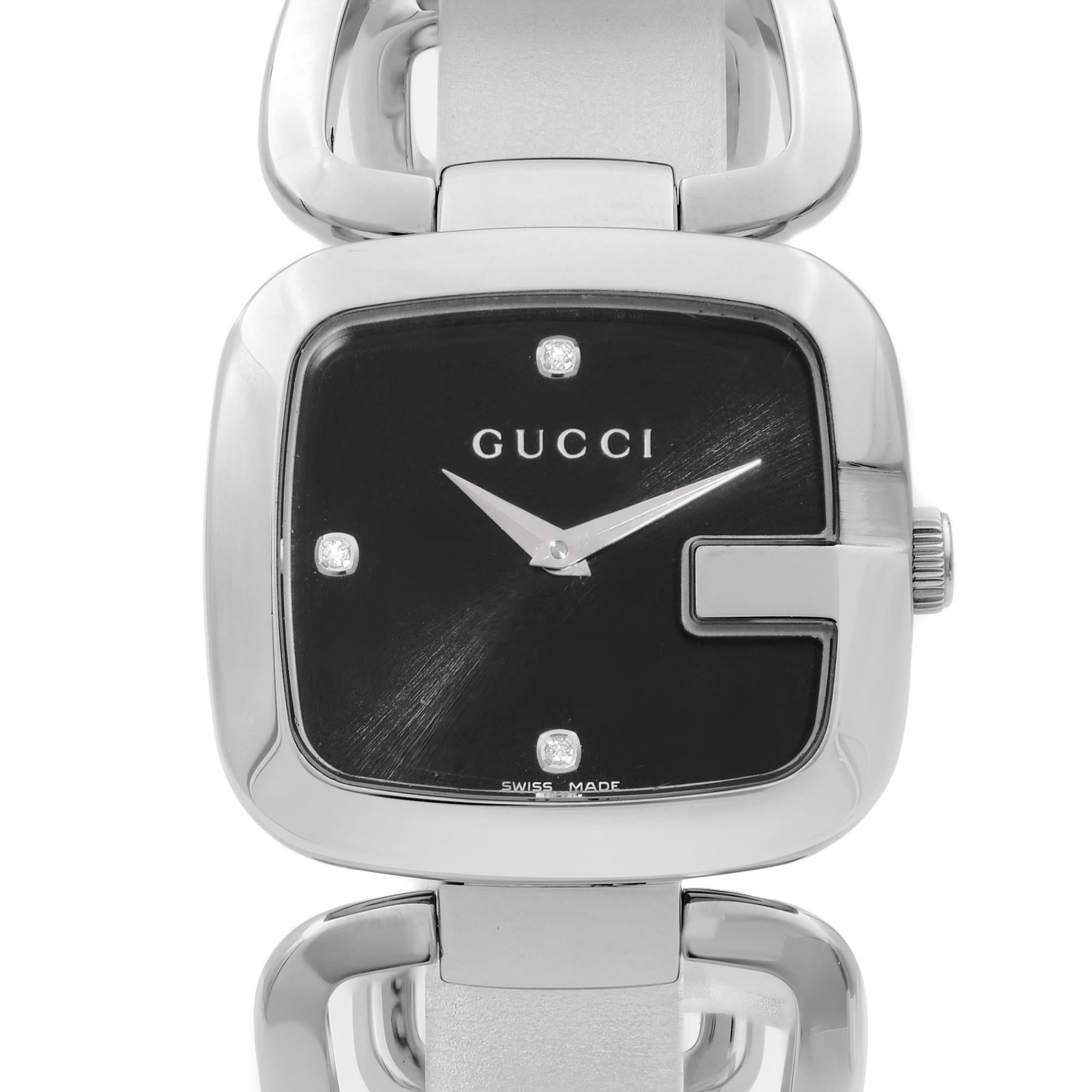 Excellent état. La boîte d'origine et les papiers ne sont pas inclus. Livré avec un coffret cadeau et la carte de garantie du vendeur. 

Marque : Gucci  Type : Montre-bracelet  Département : Femmes  Numéro de modèle : YA125406  Pays/Région de