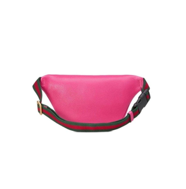 Gucci G Print Belt Bag Leather Pink at 1stDibs