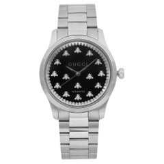 Gucci G-Timeless 38mm Steel Black Dial Unisex Automatic Watch YA1264130