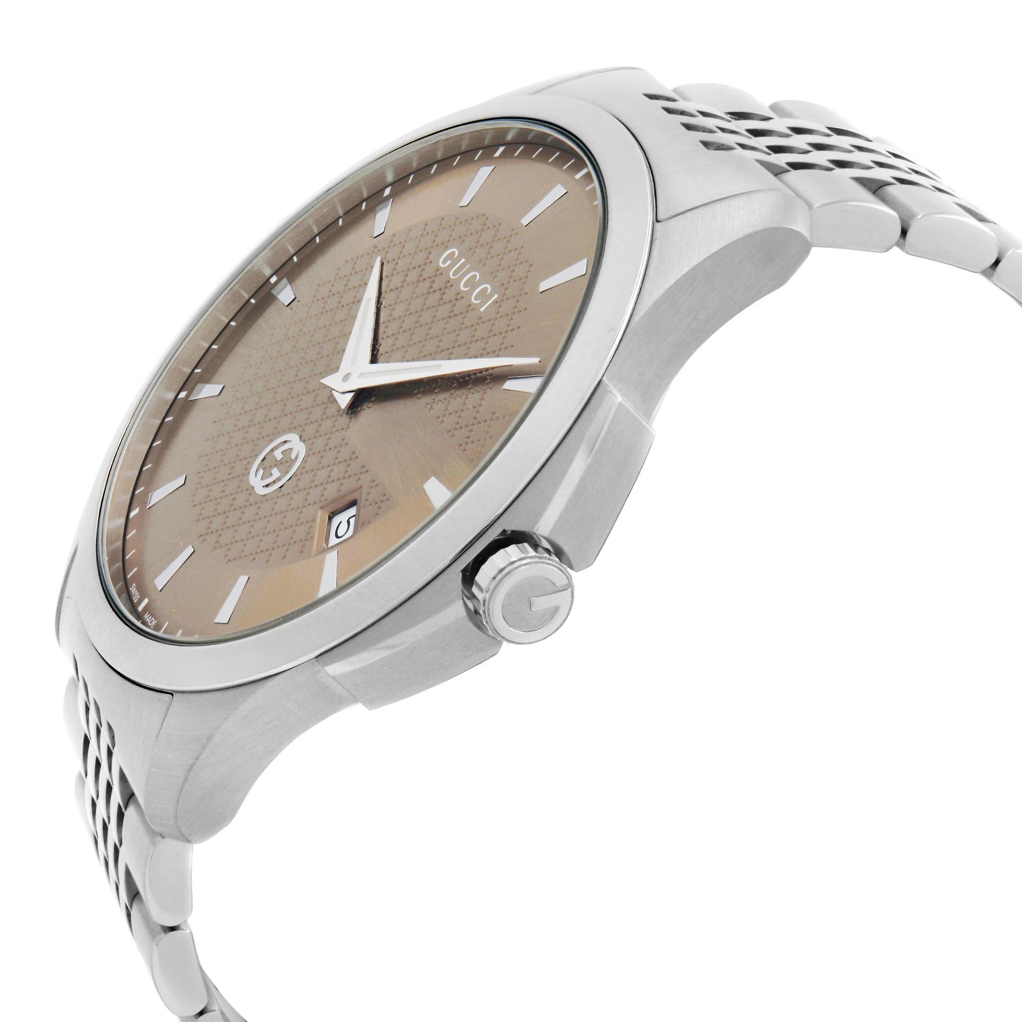 gucci watch men's stainless steel