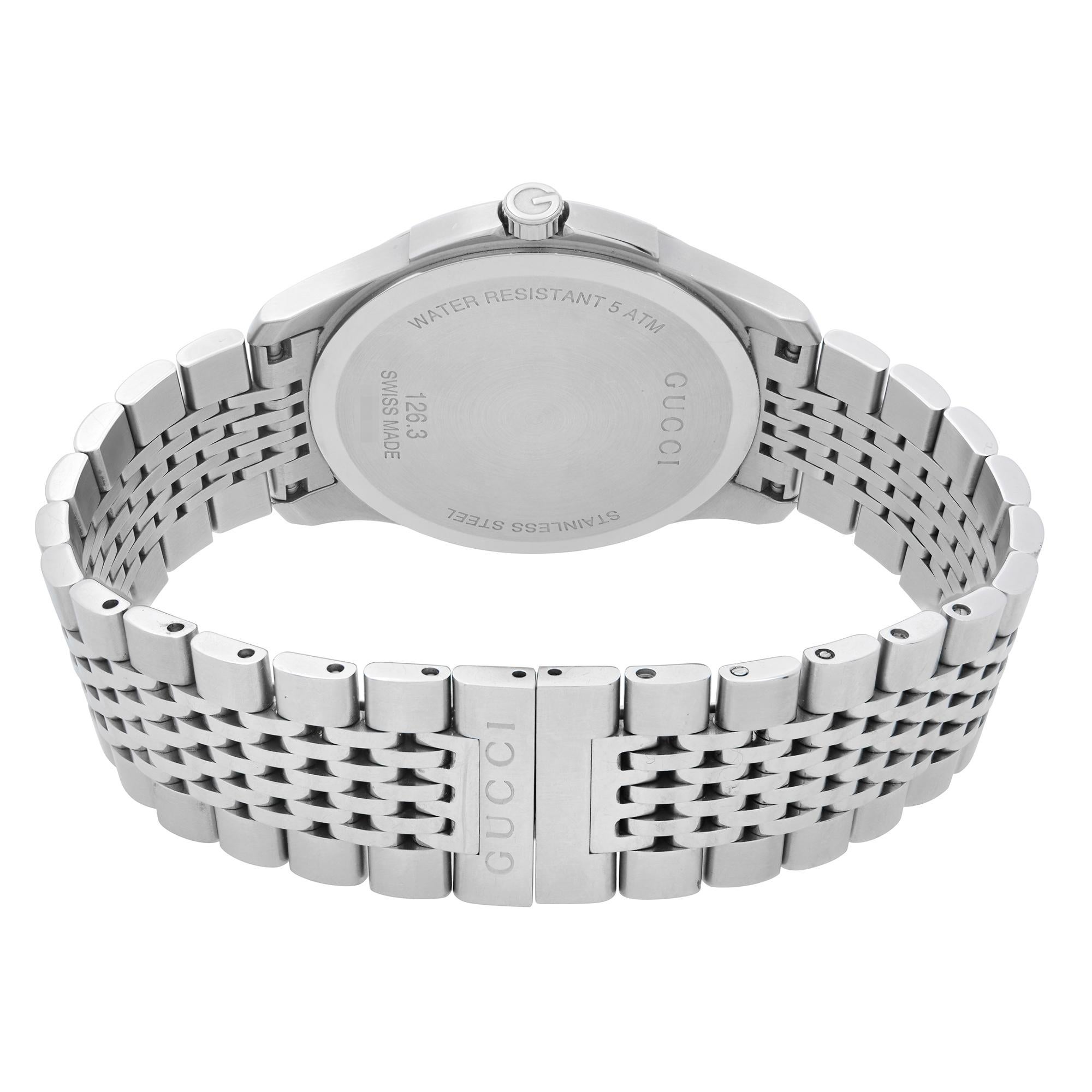 gucci g timeless stainless steel watch