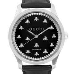 Reloj Gucci G-Timeless 42mm Acero Esfera Negro Ónice Piedra Hombre YA126286