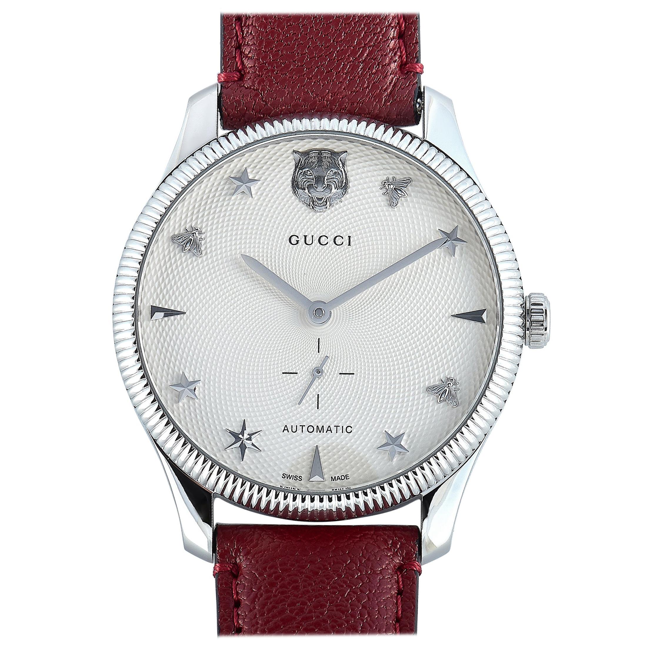 Gucci G-Timeless Automatic Stainless Steel Watch YA126346
