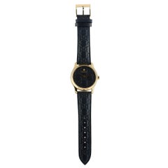 Gucci G-Timeless Black Leather Strap Watch YA1264034A