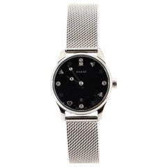 Gucci G-Timeless Charm Quartz Watch Stainless Steel with Mother of Pearl