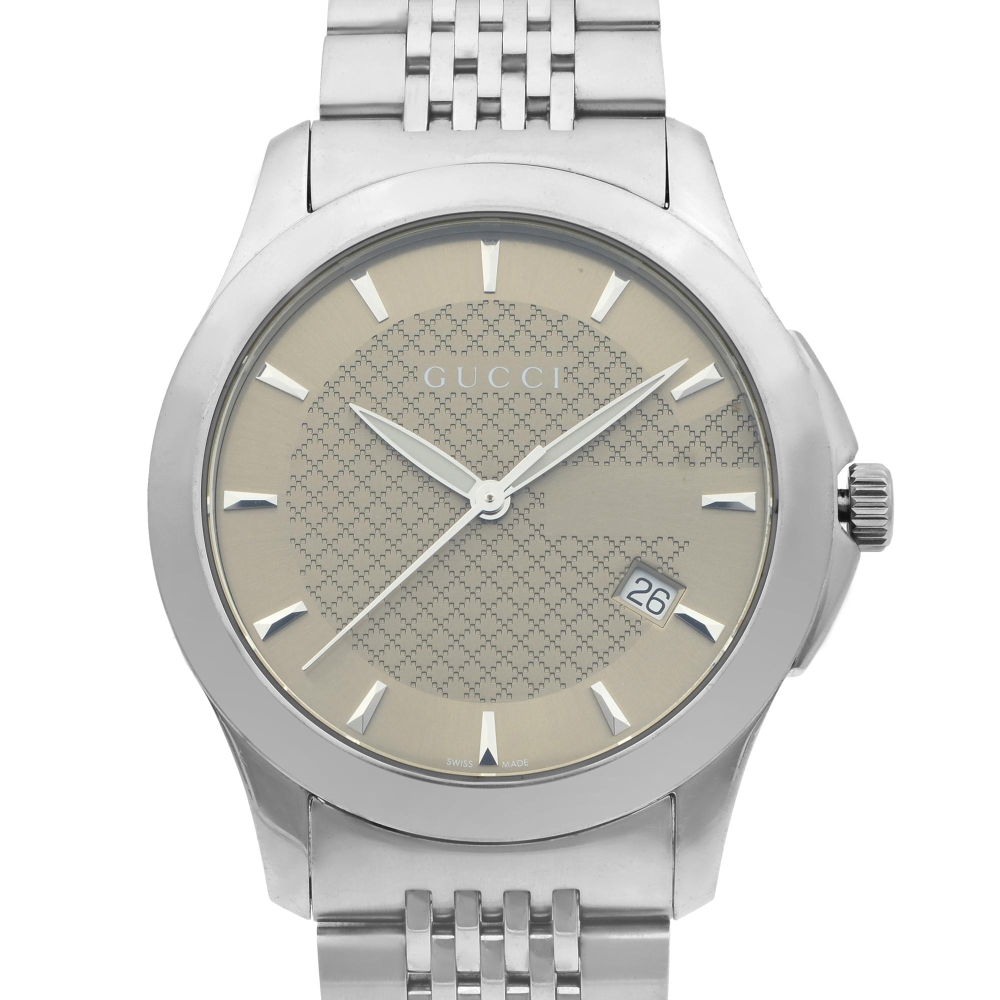 Gucci G-Timeless Date Stainless Steel 