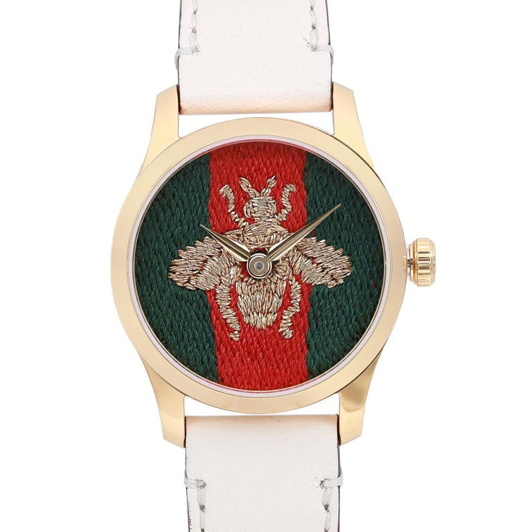 Gucci G-Timeless Montre pour femme à cadran vert et rouge et