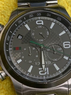 Gucci G-Timeless Grey Dial Stainless Steel Quartz Men's Watch YA126238