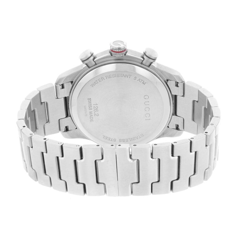 Gucci G-Timeless Grey Dial Stainless Steel Quartz Men's Watch YA126238