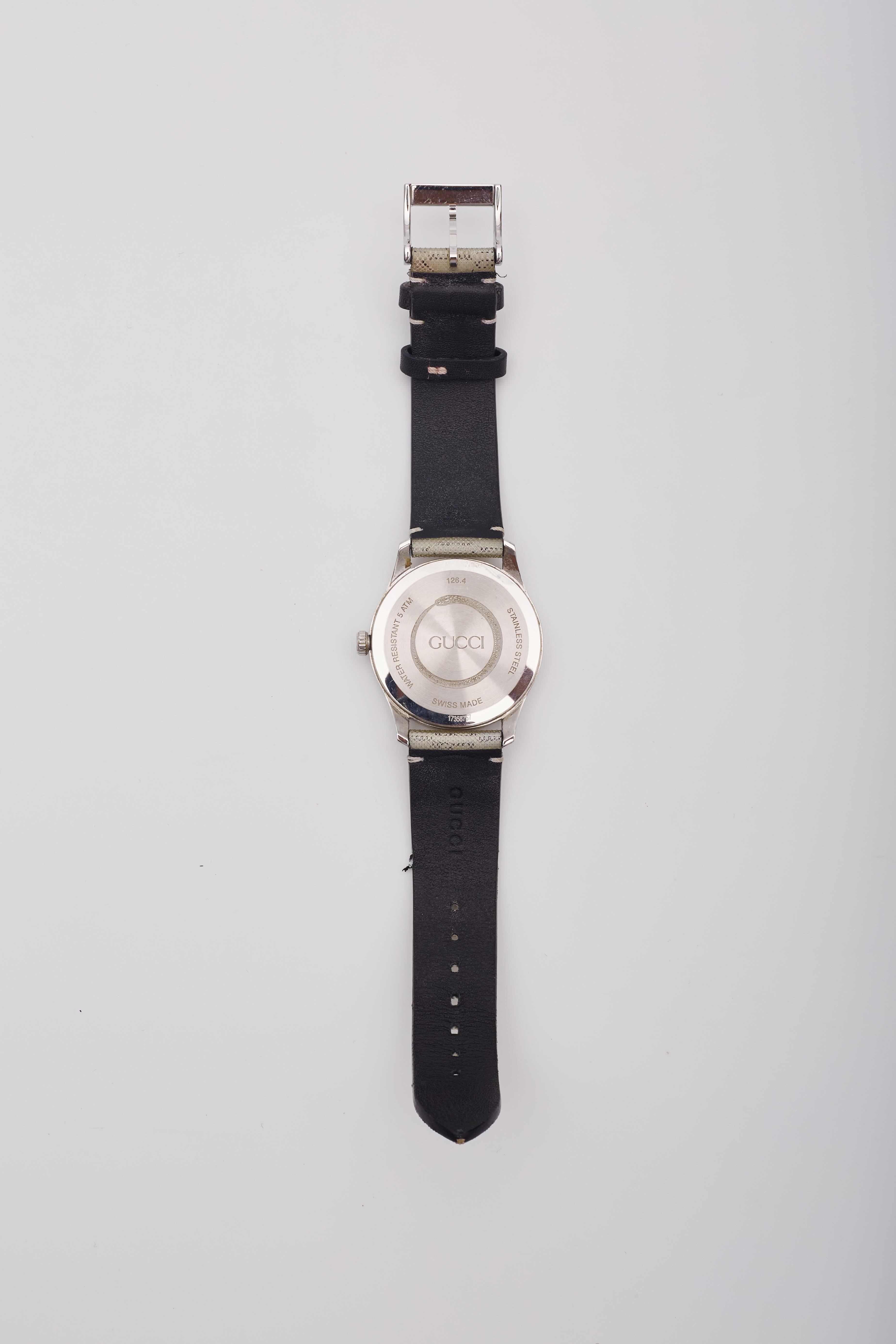 Gucci G-timeless Holo Strap Watch 38mm In Fair Condition For Sale In Montreal, Quebec