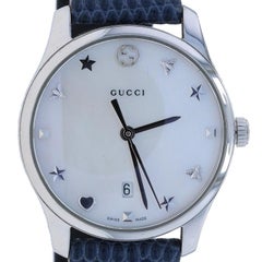 Gucci G-Timeless Ladies Wristwatch YA1264049 Stainless Steel Quartz 1Yr Warranty