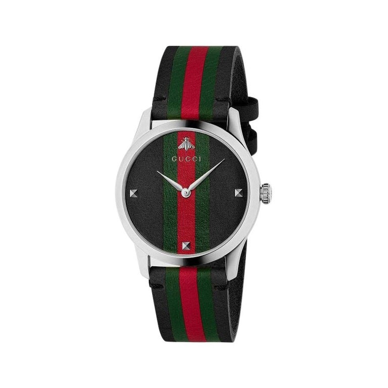 Gucci G-Timeless Men''s Leather Watch YA1264079 For Sale at 1stDibs