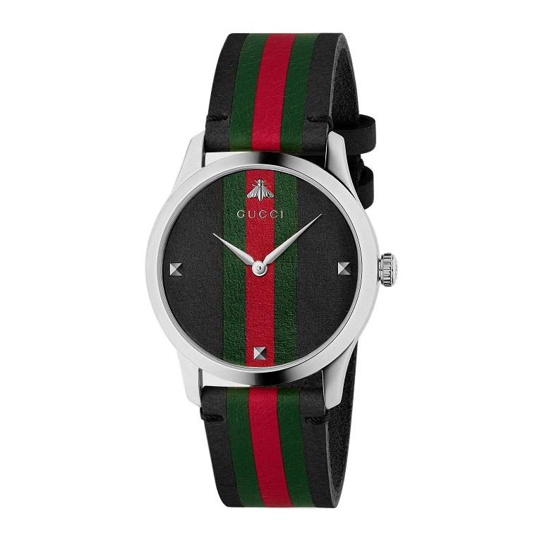 Gucci G-Timeless Men's Leather Watch YA1264079