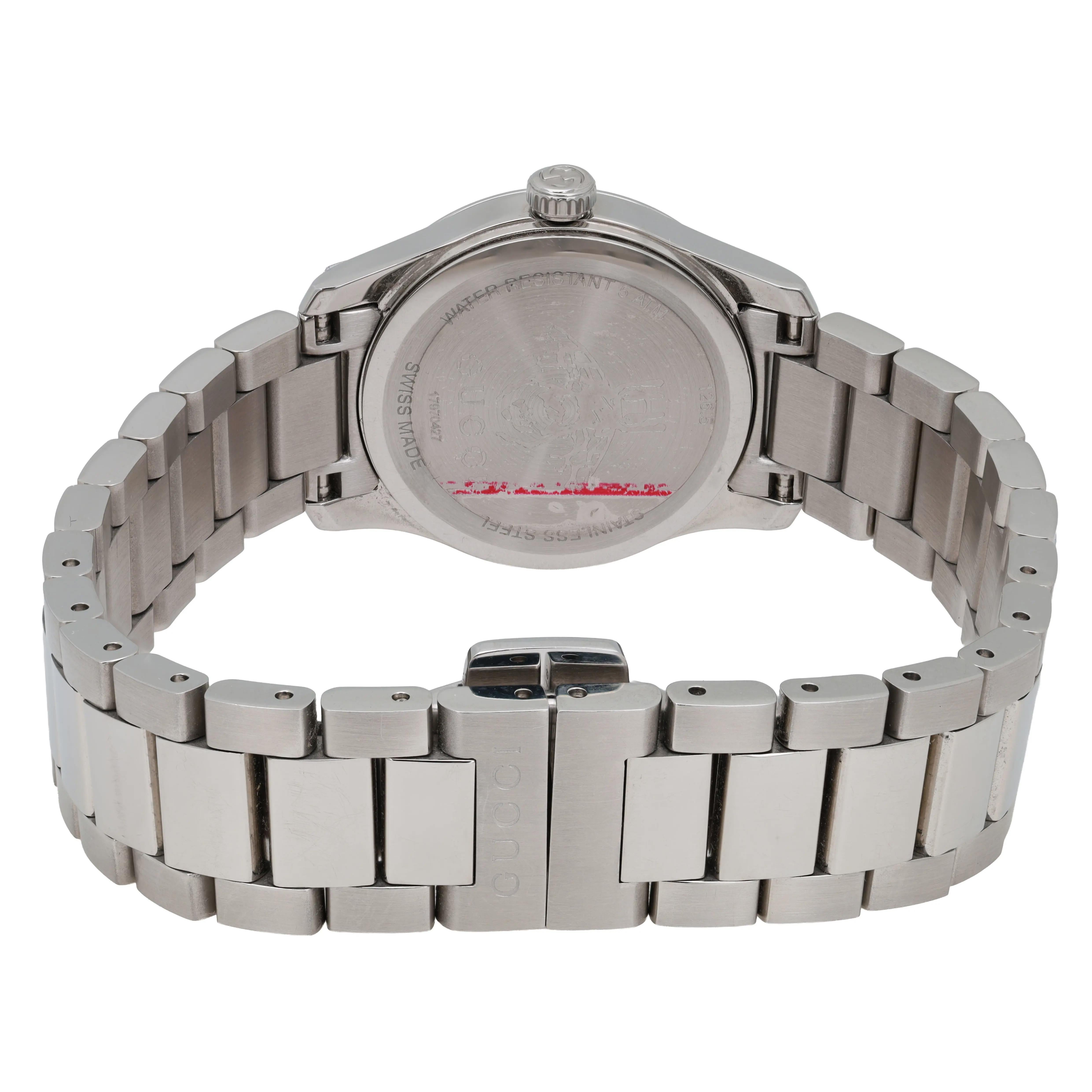 Gucci G-Timeless Pink MOP Cat Motif 29MM Ladies Quartz Watch YA1265025 Pour femmes en vente