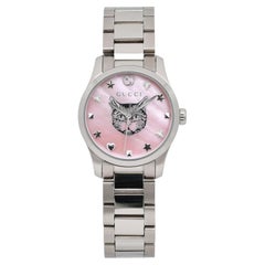 Gucci G-Timeless Pink MOP Cat Motif 29MM Orologio al quarzo da donna YA1265025