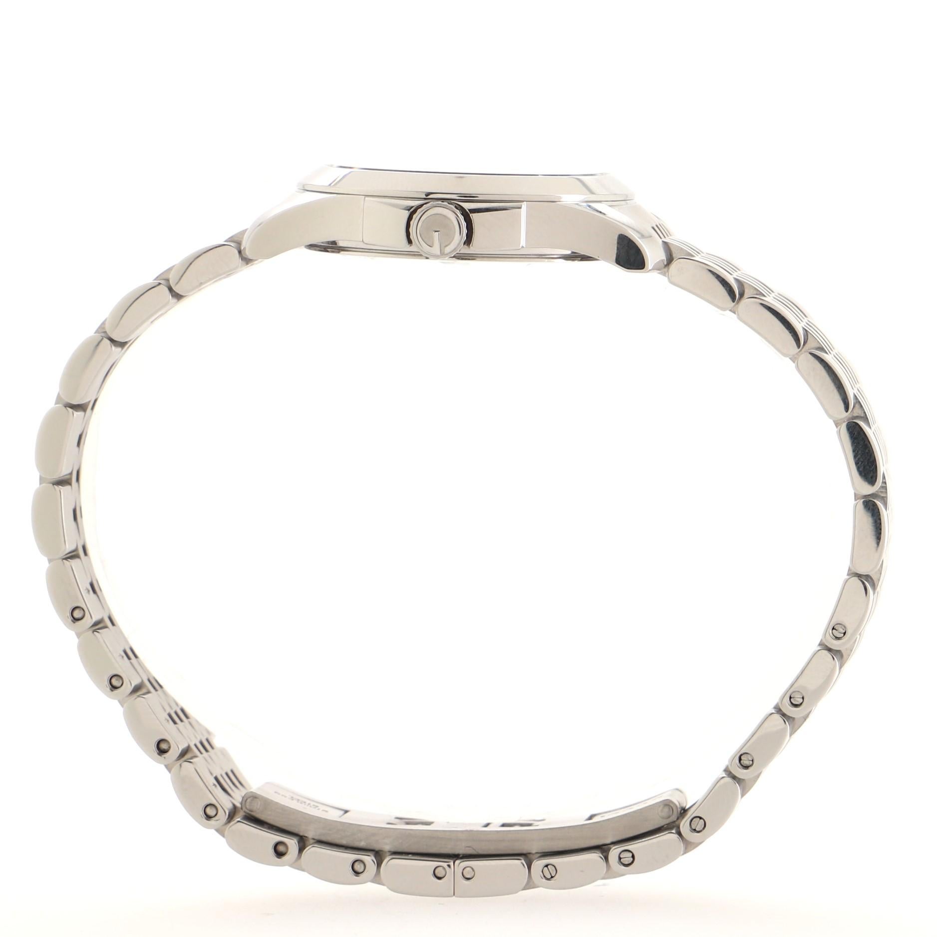 Gucci G-Timeless Quartz Watch Stainless Steel In Good Condition In New York, NY