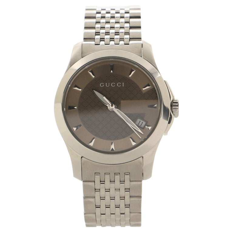 Gucci G-Timeless Quartz Watch Stainless Steel at 1stDibs