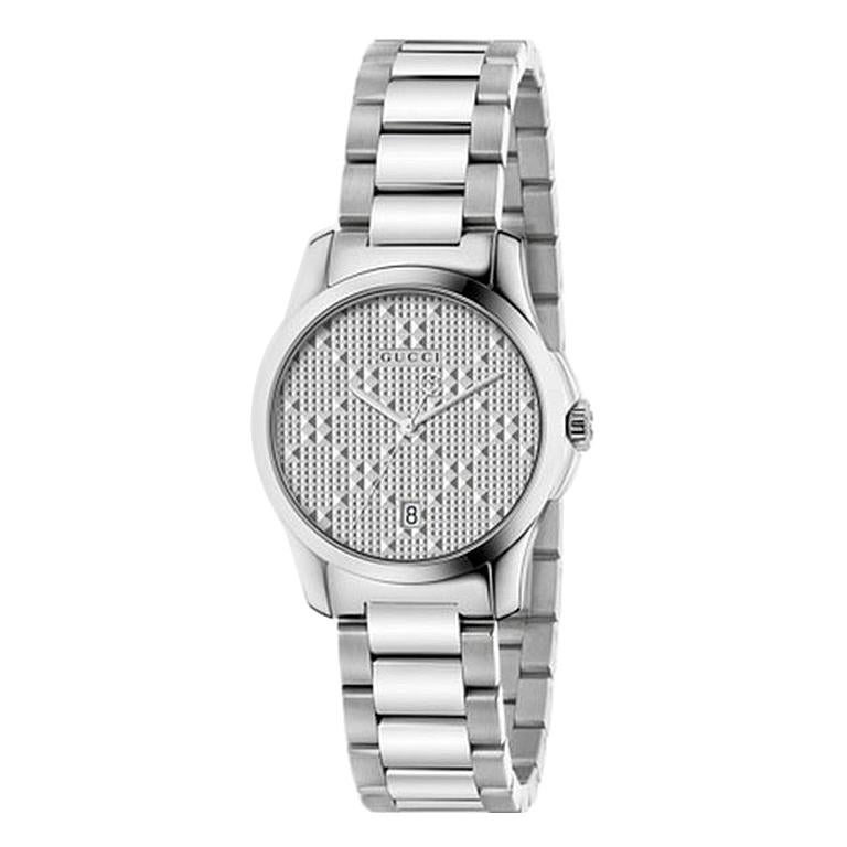 Gucci G-timeless Silver Dial Stainless Steel Ladies Watch YA126551 For ...
