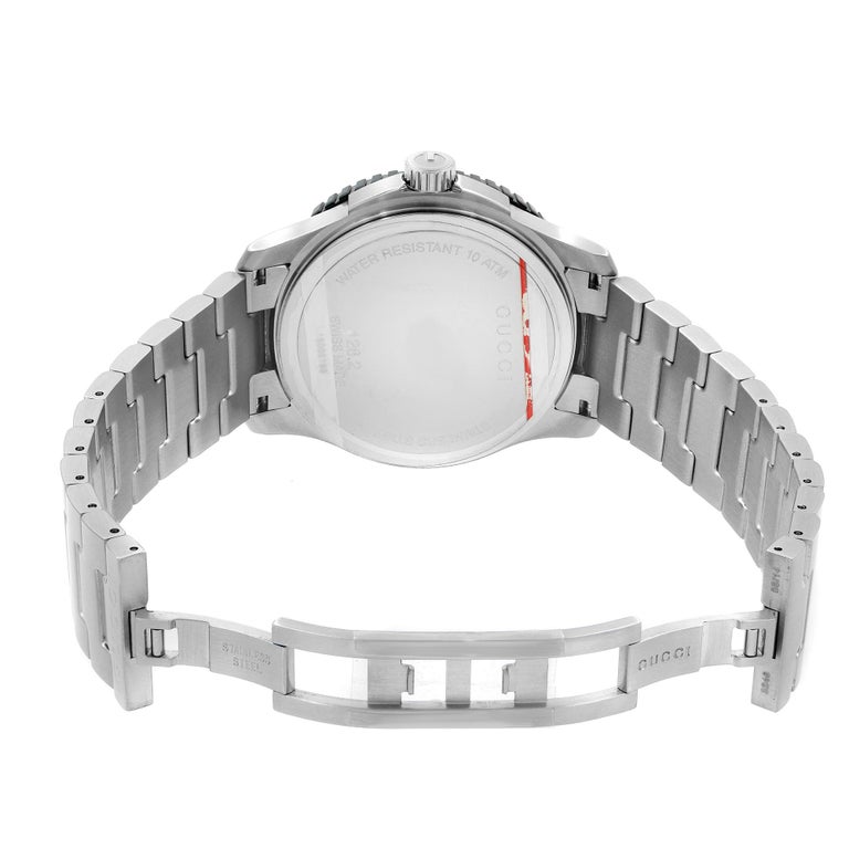 Gucci G Timeless Brown Dial Silver Steel Strap Watch For Men - YA126248 main image 1