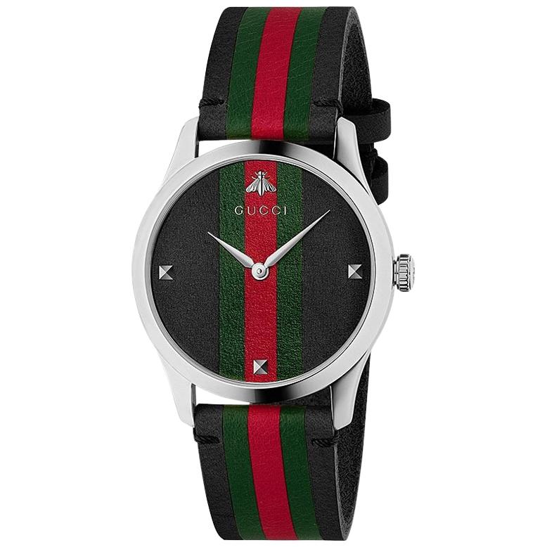Gucci G-Timeless Stainless Steel Round Dial Unisex Watch YA1264079