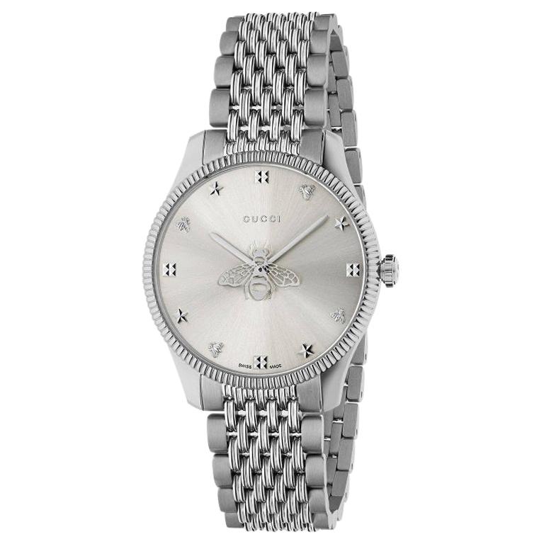 Gucci G-Timeless Silver with Snake Motif Dial Watch YA1264075 For Sale ...