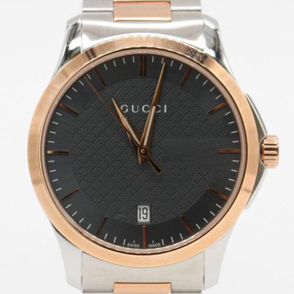 GUCCI G-TIMELESS Watch YA126446 Brand New Watch, 38mm stainless steel case excluding crown. Case thickness 7mm. Sapphire crystal. White dial. Stainless steel bangle, 20mm wide. Quartz movement. Water resistant 5atm. Delivered with case. Ref:D363893FJ
