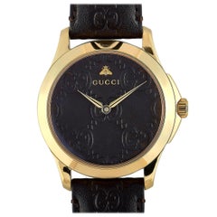 Gucci G-Timeless Yellow Gold-Tone Watch YA1264035